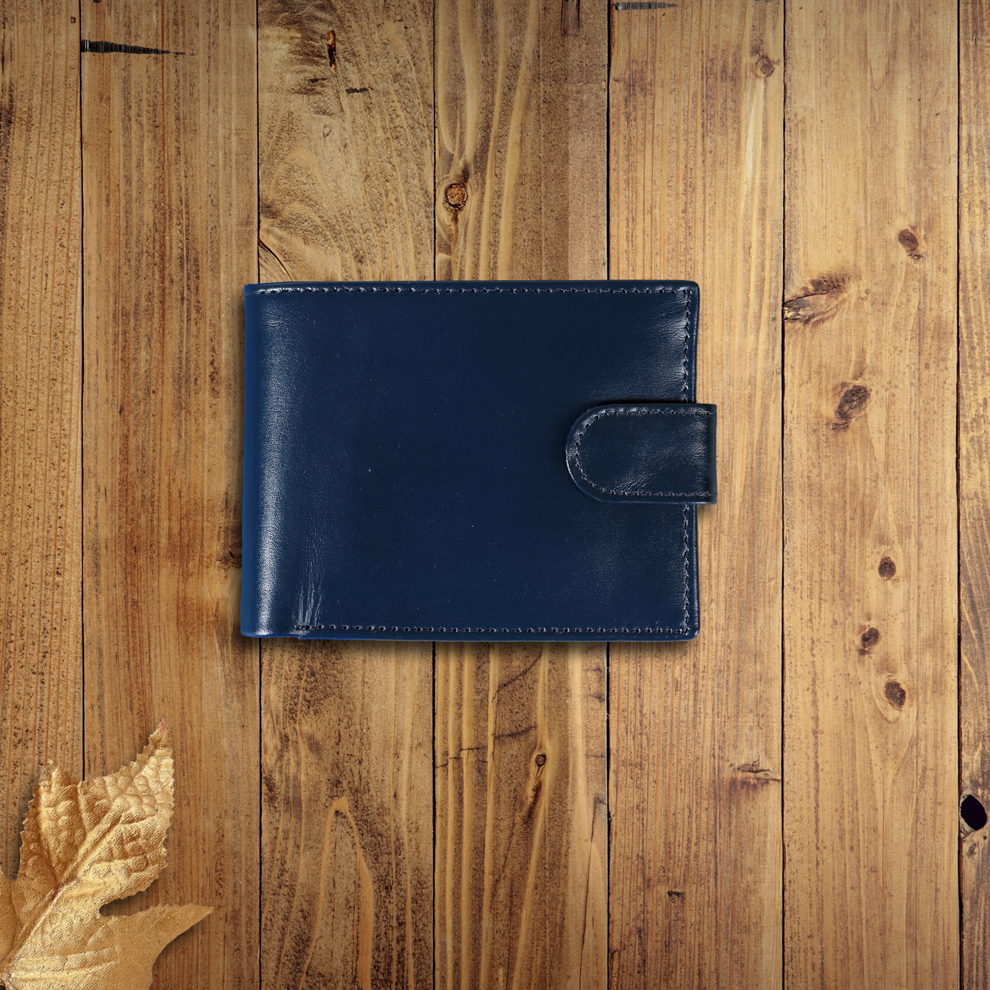Premier Quality Blue Leather Wallet For Men